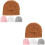 8Pièces Bonnets Bébé Coton Design Pour - 6