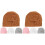 8Pièces Bonnets Bébé Coton Design Pour - 2