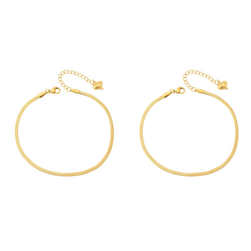 2Pièces De Dorés Serpent Durable Et Ajustable Femme 1