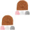 8Pièces Bonnets Bébé Coton Design Pour - 3