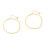 2Pièces De Dorés Serpent Durable Et Ajustable Femme 4