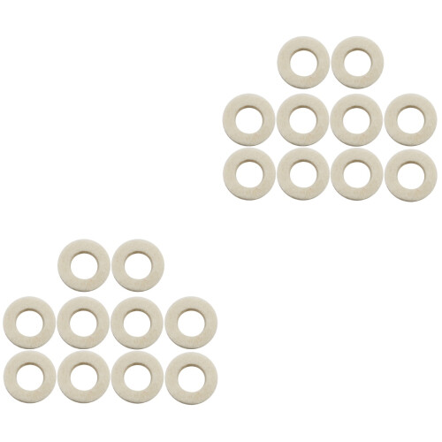 20Pièces Accessoires Trompette Feutre Blancs Protection Clés Durable 2
