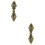 2Pièces Pendentifs Collier Tibétain En Marron Élégant 6