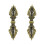2Pièces Pendentifs Collier Tibétain En Marron Élégant 2