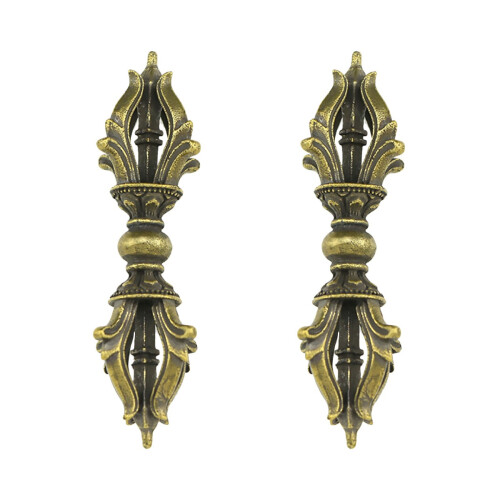2Pièces Pendentifs Collier Tibétain En Marron Élégant 1