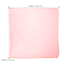 12Pièces Foulards De Jonglage Carrés En Soie Couleurs Variées Danse
