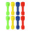 24Pièces Mini Haltères Couleurs Exercices Enfants 1