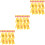 48Pièces Mini Panneaux De Circulation Jouets Educatifs ABS Colorés 5