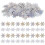 Masteelf 30 Christmas Sequins For Crafts Artificial Snowflakes Silver 1