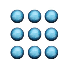 2Pièces Pâte Résine Bleu Ciel Semicercle Pour Décoration DIY