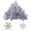 Masteelf 30 Christmas Sequins For Crafts Artificial Snowflakes Silver 9
