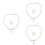 3Ensembles Ensemble Boucles D'oreilles Élégantes 5