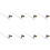 8Pièces Outils Pièces Solide Support Queue Variété Colorée 2