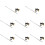 8Pièces Outils Pièces Solide Support Queue Variété Colorée 7
