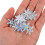 Masteelf 30 Christmas Sequins For Crafts Artificial Snowflakes Silver 6