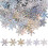 Masteelf 30 Christmas Sequins For Crafts Artificial Snowflakes Silver 8