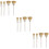 12 Pcs Nail Drill Bits Copper Wire Brush Cleaner Tools 10