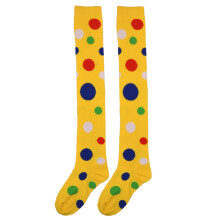 2Paires Clown Jaunes Over The Knee Pour Fête Cosplay