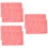 6Pcs Practical Pink Pet Warm Pad Small Pets Cage Liner for Indoor Use 6