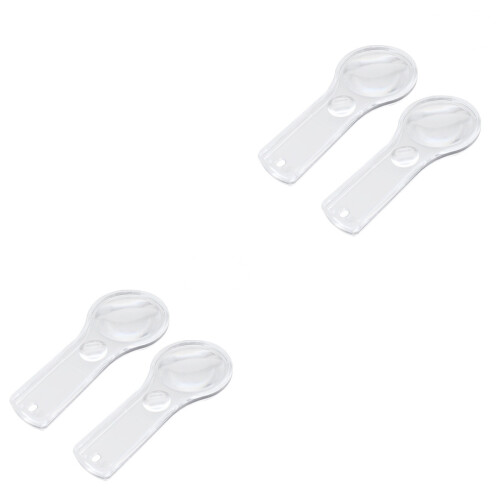 2Pcs 10Pcs Children'S Hand-Held Magnifying Glass With Double Light 2