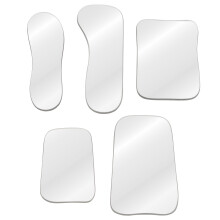 10Pcs Silver Mouth Inspection Mirror for and Home Oral Check