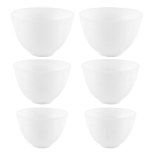 24Pcs White Silicone Mask Mixing Bowls Facial Prep Bowl Reusable Set