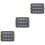 3Pcs Washable Multi-Function Silicone Bread Pan Dark Grey 5