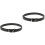 2 Pcs Buckle Elastic Adjustable Belt Work Man Size 2 Black 4