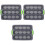 3Pcs Washable Multi-Function Silicone Bread Pan Dark Grey 3