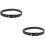 2 Pcs Buckle Elastic Adjustable Belt Work Man Size 2 Black 6