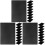 30Pcs Black Plastic Nail Art Palette Reusable Portable Training Boards 11