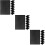 30Pcs Black Plastic Nail Art Palette Reusable Portable Training Boards 4