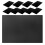 30Pcs Black Plastic Nail Art Palette Reusable Portable Training Boards 3