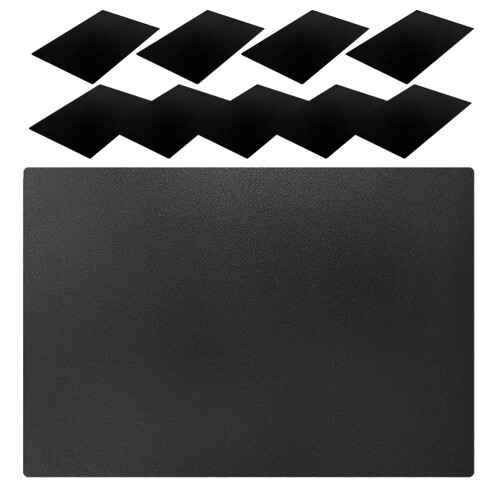 30Pcs Black Plastic Nail Art Palette Reusable Portable Training Boards 2