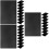 30Pcs Black Plastic Nail Art Palette Reusable Portable Training Boards 6
