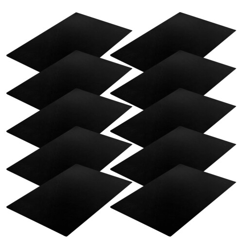 30Pcs Black Plastic Nail Art Palette Reusable Portable Training Boards 1