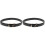 2 Pcs Buckle Elastic Adjustable Belt Work Man Size 2 Black 2