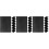 30Pcs Black Plastic Nail Art Palette Reusable Portable Training Boards 9