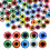 Iridescent Sphere Balls For Cakes 18pcs Assorted Size Bubble Balls Cake Decorations Plastic Cake Accessory Multi-Function Topper Birthday 1