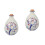 2Sets Minimalist Ceramic Wine Holder with Wooden Plug Assorted Colors 4