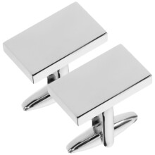 3Pairs Silver Brass Men's Cufflinks Elegant Shirt Sleeve Button Set