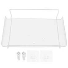 4Pcs Iron Wall Mount Router Storage Shelf Stable White Holder