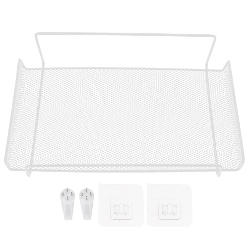 4Pcs Iron Wall Mount Router Storage Shelf Stable White Holder