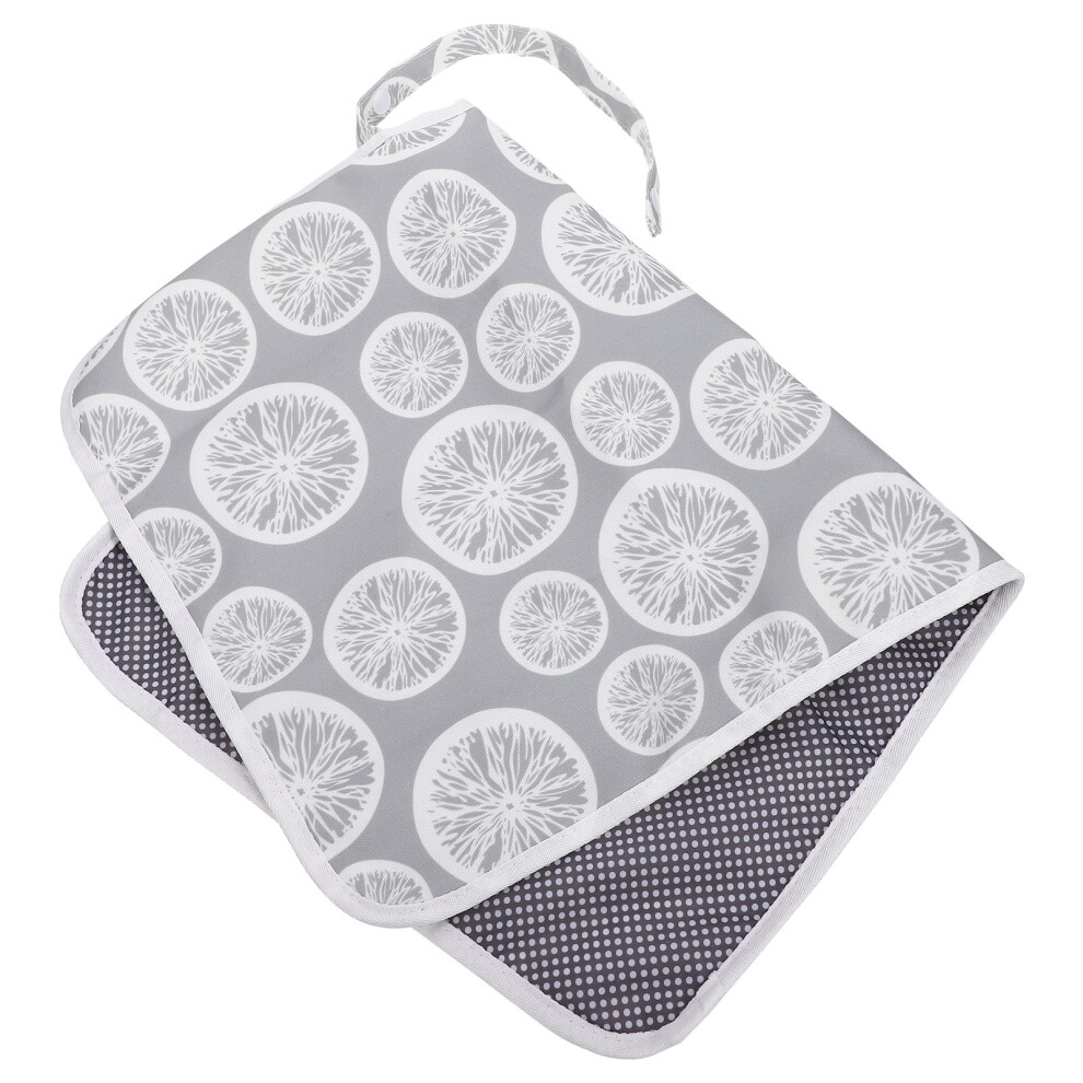 2Pcs Portable Baby Diaper Changing Pad Lightweight Travel Mat Grey Totority