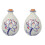 2Sets Minimalist Ceramic Wine Holder with Wooden Plug Assorted Colors 2