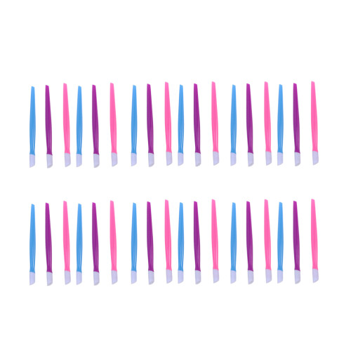 216Pcs Nail Cleaning Stick Nail Cuticle Pusher Plastic Manicure Tools