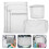20Pcs Lightweight Grey Mesh Laundry Bags for Washing Machine Use 9