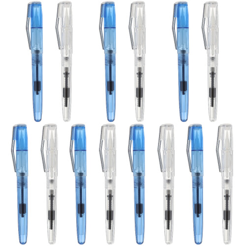 14Pcs Ergonomic Refillable Brush Pens Plastic for Calligraphy Writing 2