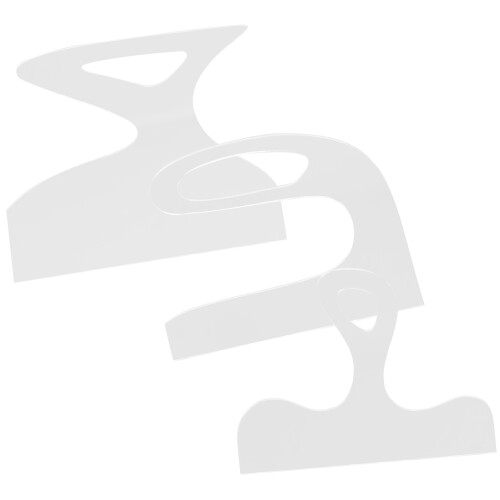 15Pcs High Transparency Acrylic Cutting Board Handle Tracing Stencils 2