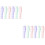 12Pcs Wide Tooth Plastic Hair Combs Lightweight Styling for Men Women 8